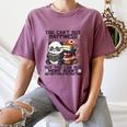 Teacher Bookworm Book Lover Panda Reading Book Librarian Tee Women's Comfort Colors T-Shirt Blue Jean