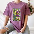 Teenage Mutant Ninja Turtles Retro Neon Comic Book Panels Women's Comfort Colors T-Shirt Blue Jean