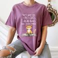 That's What I Do I Pet Cats I Read Books And I Know Things Women's Comfort Colors T-Shirt Blue Jean