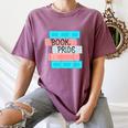 Threadless Grey Sky Chai Trans Book Pride Graphic Women's Comfort Colors T-Shirt Blue Jean Threadless Grey Sky Chai Trans Book Pride Graphic Women's Comfort Colors T-Shirt Blue Jean