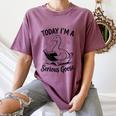 Today I'm A Serious Goose Animal Reading Book Lovers Women's Comfort Colors T-Shirt Blue Jean Today I'm A Serious Goose Animal Reading Book Lovers Women's Comfort Colors T-Shirt Blue Jean