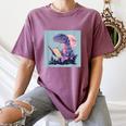 Trex Reading Book Dinosaur Women's Comfort Colors T-Shirt Blue Jean Trex Reading Book Dinosaur Women's Comfort Colors T-Shirt Blue Jean
