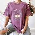 You Had Me At Trigger Warning Dark Romance Skeleton Book Women's Comfort Colors T-Shirt Blue Jean