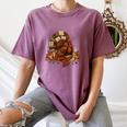 Turkey Reading Books Fall Season Thanksgiving Teacher Book Women's Comfort Colors T-Shirt Blue Jean Turkey Reading Books Fall Season Thanksgiving Teacher Book Women's Comfort Colors T-Shirt Blue Jean