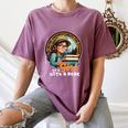 Never Underestimate The Power Of a Girl With a Book Reading Women's Comfort Colors T-Shirt Blue Jean