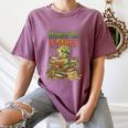 Unearth a Story Triceratops Dinosaur Reading Books Cute Dino Women's Comfort Colors T-Shirt Blue Jean