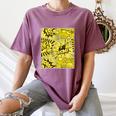 Varsity-Gold Yellow Comic Book University Varsity-Gold Women's Comfort Colors T-Shirt Blue Jean