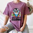 Wild About Reading Book Lover Penguin Women's Comfort Colors T-Shirt Blue Jean Wild About Reading Book Lover Penguin Women's Comfort Colors T-Shirt Blue Jean