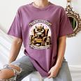 Wise Owl Reading Books Women's Comfort Colors T-Shirt Blue Jean