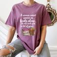Woman Cannot Survive On Books Alone She Also Needs Yarn Women's Comfort Colors T-Shirt Blue Jean Woman Cannot Survive On Books Alone She Also Needs Yarn Women's Comfort Colors T-Shirt Blue Jean