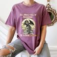 In a World Full Of Bookworms Be a Book Dragon Books Reading Women's Comfort Colors T-Shirt Blue Jean