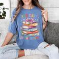 100 Days In The Books Cute Book 100 Days Of School Teachers Women's Comfort Colors T-Shirt Chalky Mint