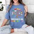100 Days In The Books Reading Teachers Librarians School Women's Comfort Colors T-Shirt Chalky Mint