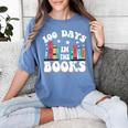 100 Days In The Books School Reading Celebration Women's Comfort Colors T-Shirt Chalky Mint