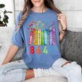 8647 Equal Rights Book Flower Trump Women Rights Feminist Women's Comfort Colors T-Shirt Chalky Mint