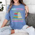 Abibliophobia Book Lovers Graphic Women's Comfort Colors T-Shirt Chalky Mint Abibliophobia Book Lovers Graphic Women's Comfort Colors T-Shirt Chalky Mint