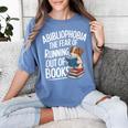 Abibliophobia Dog Book Lover Library Women's Comfort Colors T-Shirt Chalky Mint Abibliophobia Dog Book Lover Library Women's Comfort Colors T-Shirt Chalky Mint