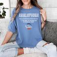 Abibliophobia Pupil Reading Bookworm Tees Reader Women's Comfort Colors T-Shirt Chalky Mint