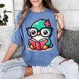 Adorable Book Lover Humming Bird With Reading Glasses Cute Women's Comfort Colors T-Shirt Chalky Mint Adorable Book Lover Humming Bird With Reading Glasses Cute Women's Comfort Colors T-Shirt Chalky Mint