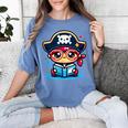 Adorable Book Lover Pirate With Reading Glasses Cute Women's Comfort Colors T-Shirt Chalky Mint