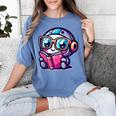 Adorable Book Lover Robot With Reading Glasses Cute Women's Comfort Colors T-Shirt Chalky Mint