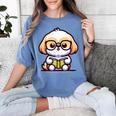 Adorable Book Lover Shih Tzu With Reading Glasses Cute Women's Comfort Colors T-Shirt Chalky Mint Adorable Book Lover Shih Tzu With Reading Glasses Cute Women's Comfort Colors T-Shirt Chalky Mint