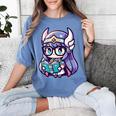 Adorable Book Lover Valkyrie With Reading Glasses Cute Women's Comfort Colors T-Shirt Chalky Mint