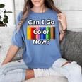 Adult Coloring Book Can I Go Color Now Women Men Adults Premium Tri-Blend Women's Comfort Colors T-Shirt Chalky Mint