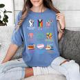Ally Anti Trump Liberal BLM Love Is Love Banned Books Icons Women's Comfort Colors T-Shirt Chalky Mint