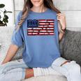 America US Flag Books Library Reading For Book Lover Reader Women's Comfort Colors T-Shirt Chalky Mint
