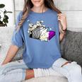 Asexual Book Lover LGBT Reading Pride Ace Flag Daisy Women's Comfort Colors T-Shirt Chalky Mint