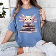 Axolotl Books Readsalotl Reading Bookworm Kawaii Axolotl Women's Comfort Colors T-Shirt Chalky Mint Axolotl Books Readsalotl Reading Bookworm Kawaii Axolotl Women's Comfort Colors T-Shirt Chalky Mint