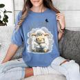 Back Off – Sheep Baa Crow Caw Pun For Introverts Women's Comfort Colors T-Shirt Chalky Mint