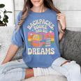 Backpacks Books And Big Dreams Cute Back To School Women's Comfort Colors T-Shirt Chalky Mint Backpacks Books And Big Dreams Cute Back To School Women's Comfort Colors T-Shirt Chalky Mint