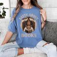 Batty About Books Reading Book Lover Men Women Distressed Women's Comfort Colors T-Shirt Chalky Mint