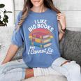 I Like Big Books Cannot Lie Librarian Reading Teacher Women's Comfort Colors T-Shirt Chalky Mint