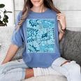 Blue Comic Book Blue Graphic Women's Comfort Colors T-Shirt Chalky Mint