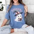 Boo Ghost Books Coquette Bow Halloween Women School Teacher Women's Comfort Colors T-Shirt Chalky Mint Boo Ghost Books Coquette Bow Halloween Women School Teacher Women's Comfort Colors T-Shirt Chalky Mint