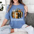 Boo-Kmarked Fall Pumpkin Books Halloween Teacher Teaching Women's Comfort Colors T-Shirt Chalky Mint Boo-Kmarked Fall Pumpkin Books Halloween Teacher Teaching Women's Comfort Colors T-Shirt Chalky Mint