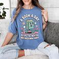 A Book A Day Keeps The Mental Breakdown Away Women's Comfort Colors T-Shirt Chalky Mint