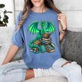 Book Dragon Reading Fantasy Women's Comfort Colors T-Shirt Chalky Mint Book Dragon Reading Fantasy Women's Comfort Colors T-Shirt Chalky Mint