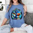 Book Dragon Reading Lover Women's Comfort Colors T-Shirt Chalky Mint