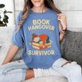 Book Hangover Survivor Reading Humor Librarian Bibliophiles Women's Comfort Colors T-Shirt Chalky Mint