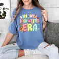 In My Book Keeper Era Librarian School Women's Comfort Colors T-Shirt Chalky Mint
