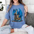 Book Lover Bookworm Reading Books Dragon Premium Tri-Blend Women's Comfort Colors T-Shirt Chalky Mint