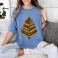 Book Lover Christmas Graphic For Librarians Women's Comfort Colors T-Shirt Chalky Mint