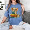 Book Lover Elephant Reading Books Library Read Books Be Kind Women's Comfort Colors T-Shirt Chalky Mint