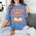 Book Lover Pregnancy Announcement Reveal Smut Women's Comfort Colors T-Shirt Chalky Mint