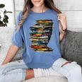 Book Women Graphic Art Colorful Eyes Women's Comfort Colors T-Shirt Chalky Mint