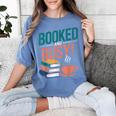Booked And Busy Cool Coffee Reading Relaxing Books Women's Comfort Colors T-Shirt Chalky Mint Booked And Busy Cool Coffee Reading Relaxing Books Women's Comfort Colors T-Shirt Chalky Mint